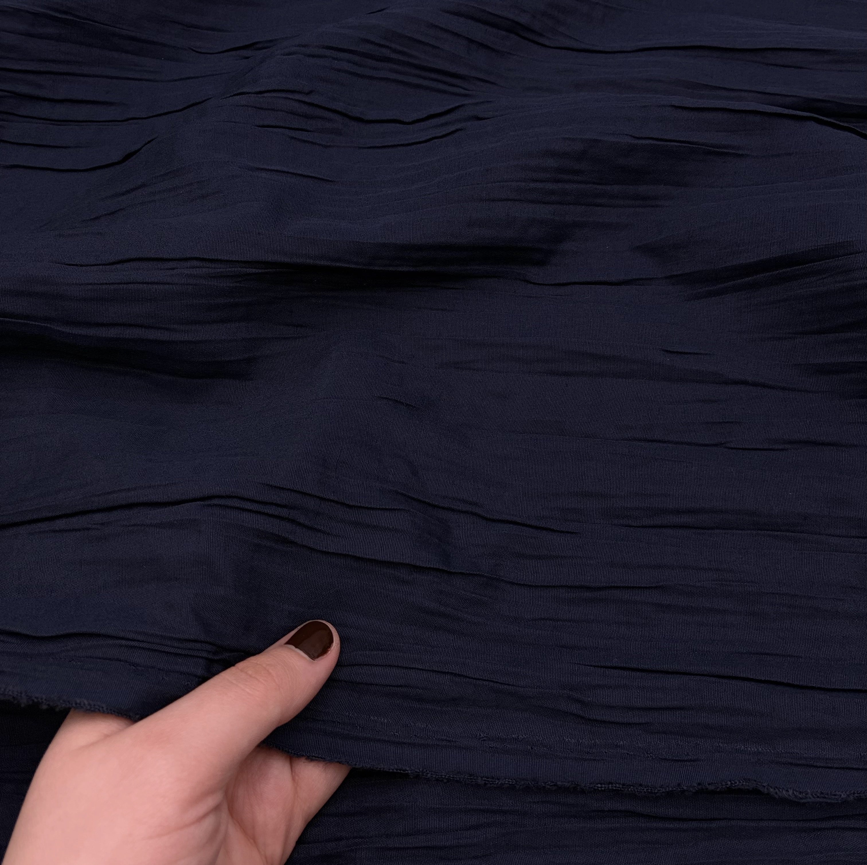 Crinkle Shirting - Navy (WDW3456)