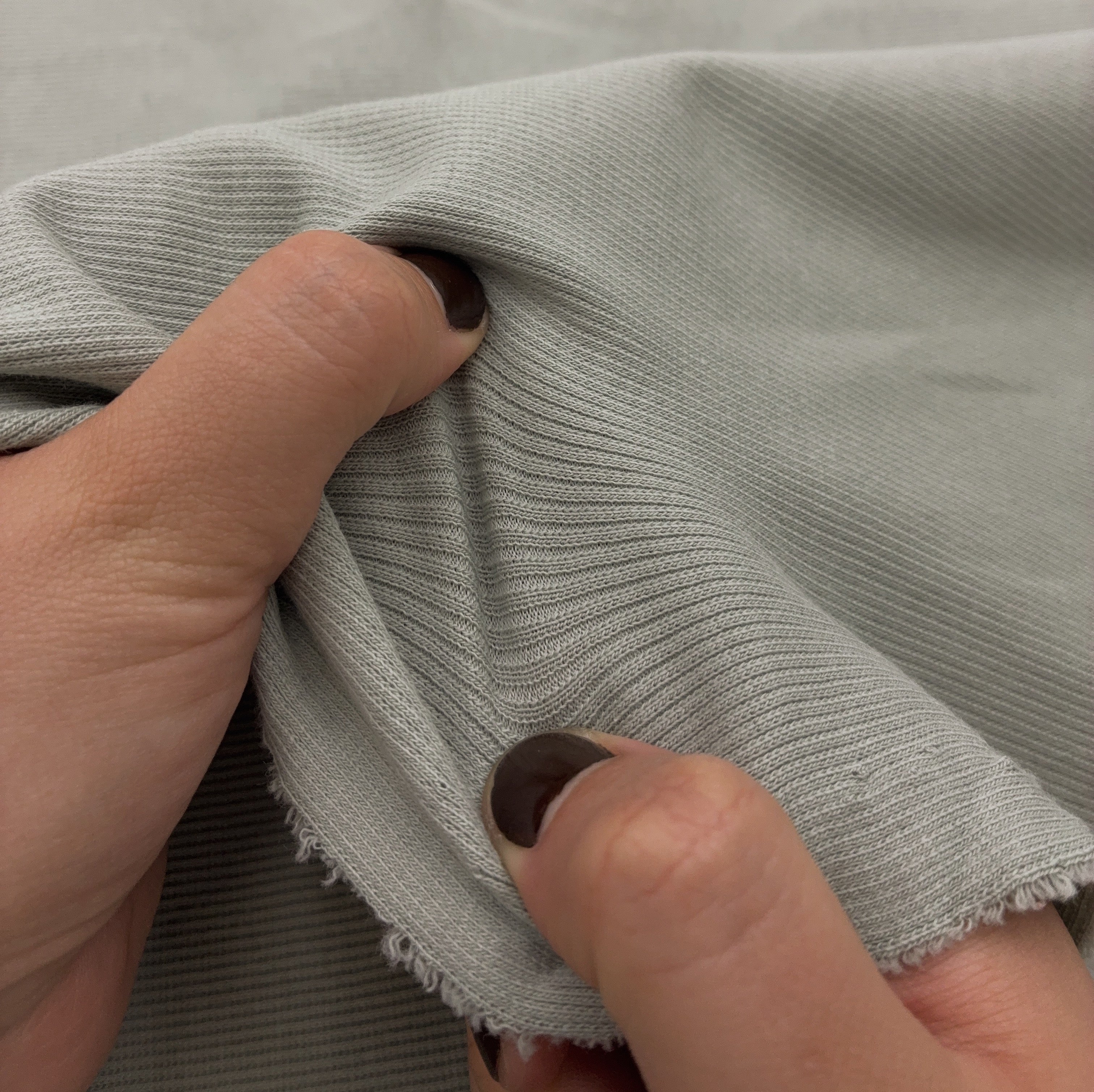 Cotton Blend Rib - Summer Sage (KRB0706:7)
