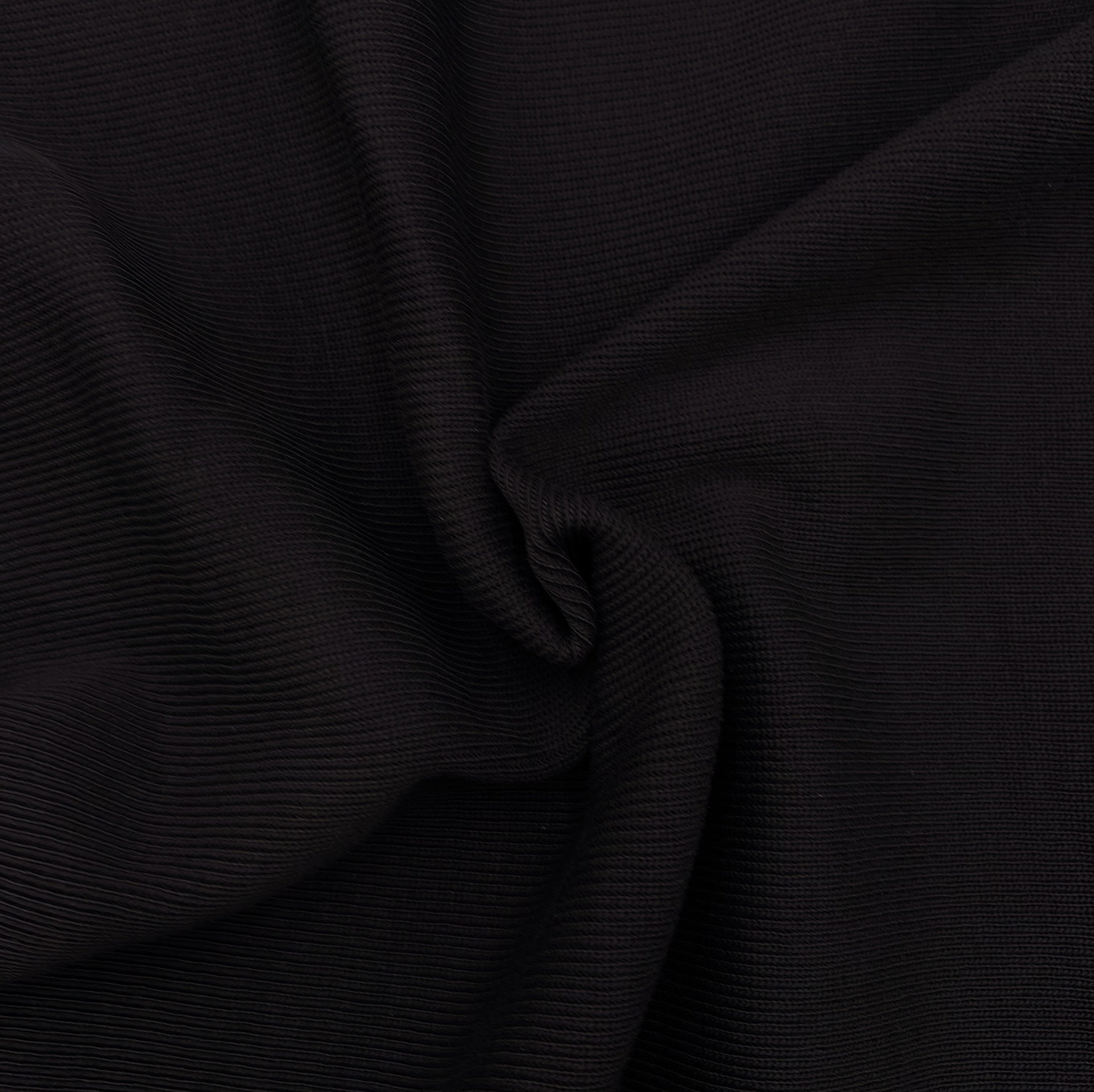 Cotton Heavy Rib - Black (KRB0660:62)