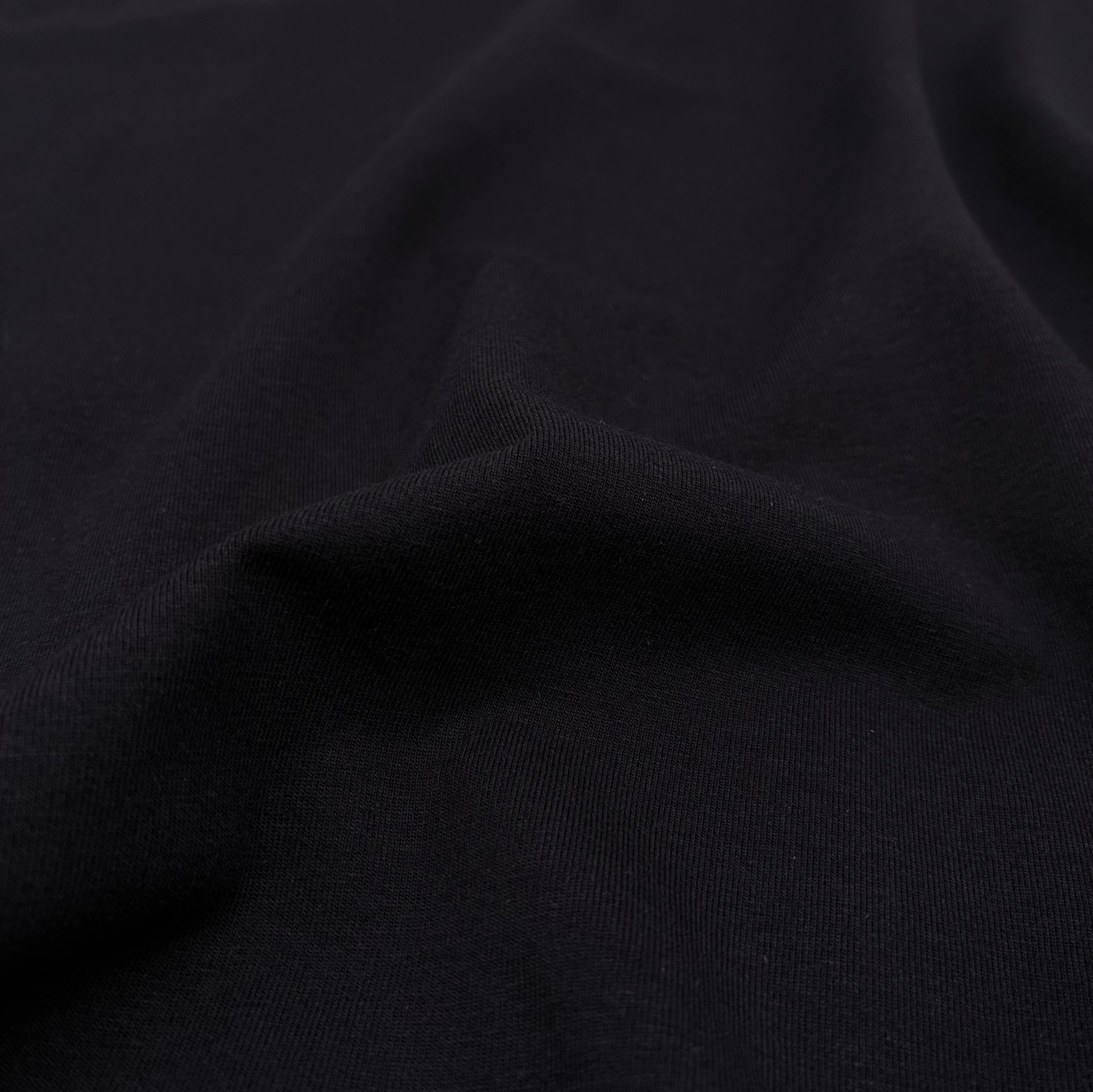 Cotton Jersey - Black (KJE1482)