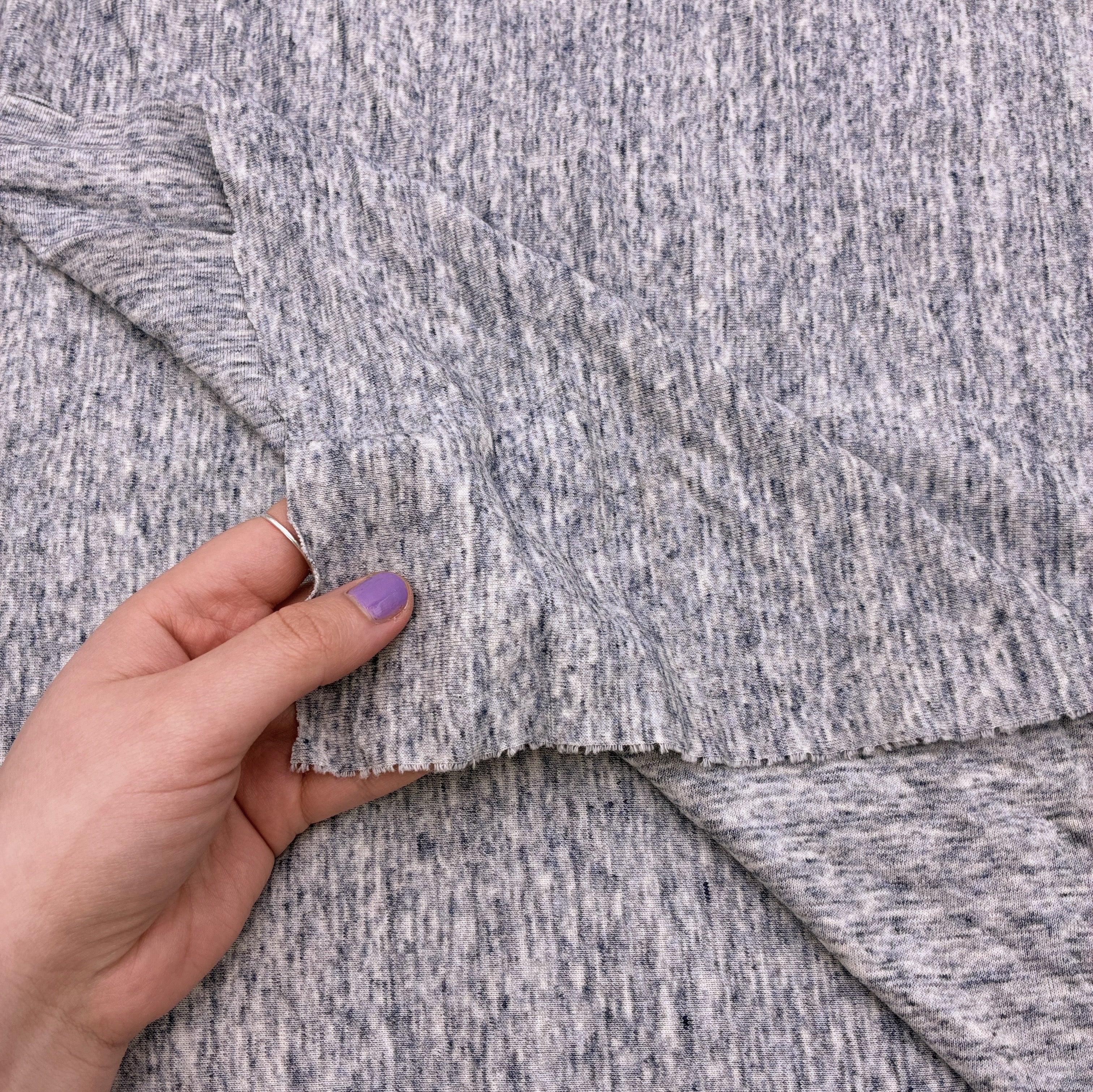 Cotton Baby Rib - Heather Ice (KRB0655)