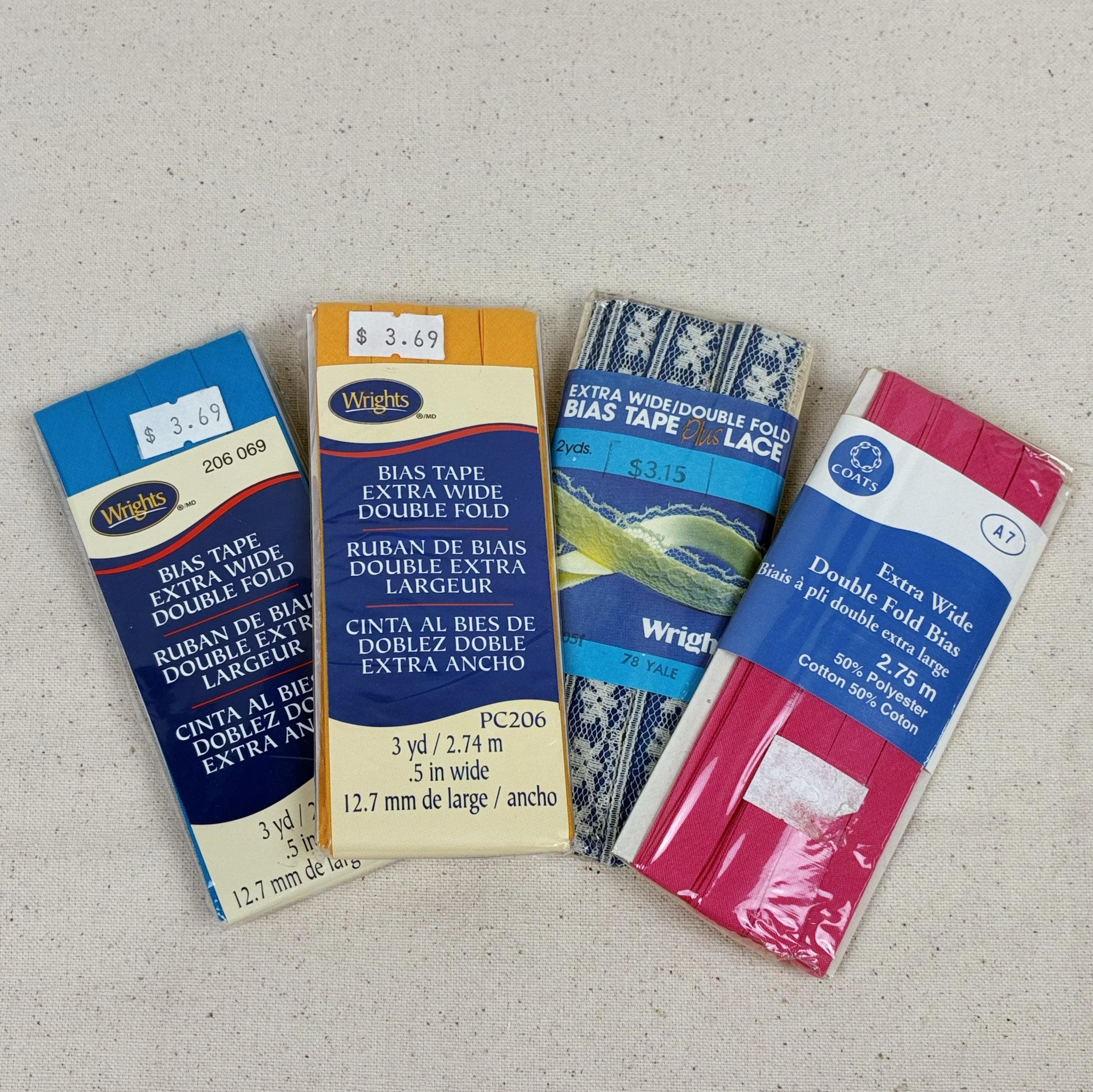 Bias Tape - Assorted Bundle of 4 (NXX1833)
