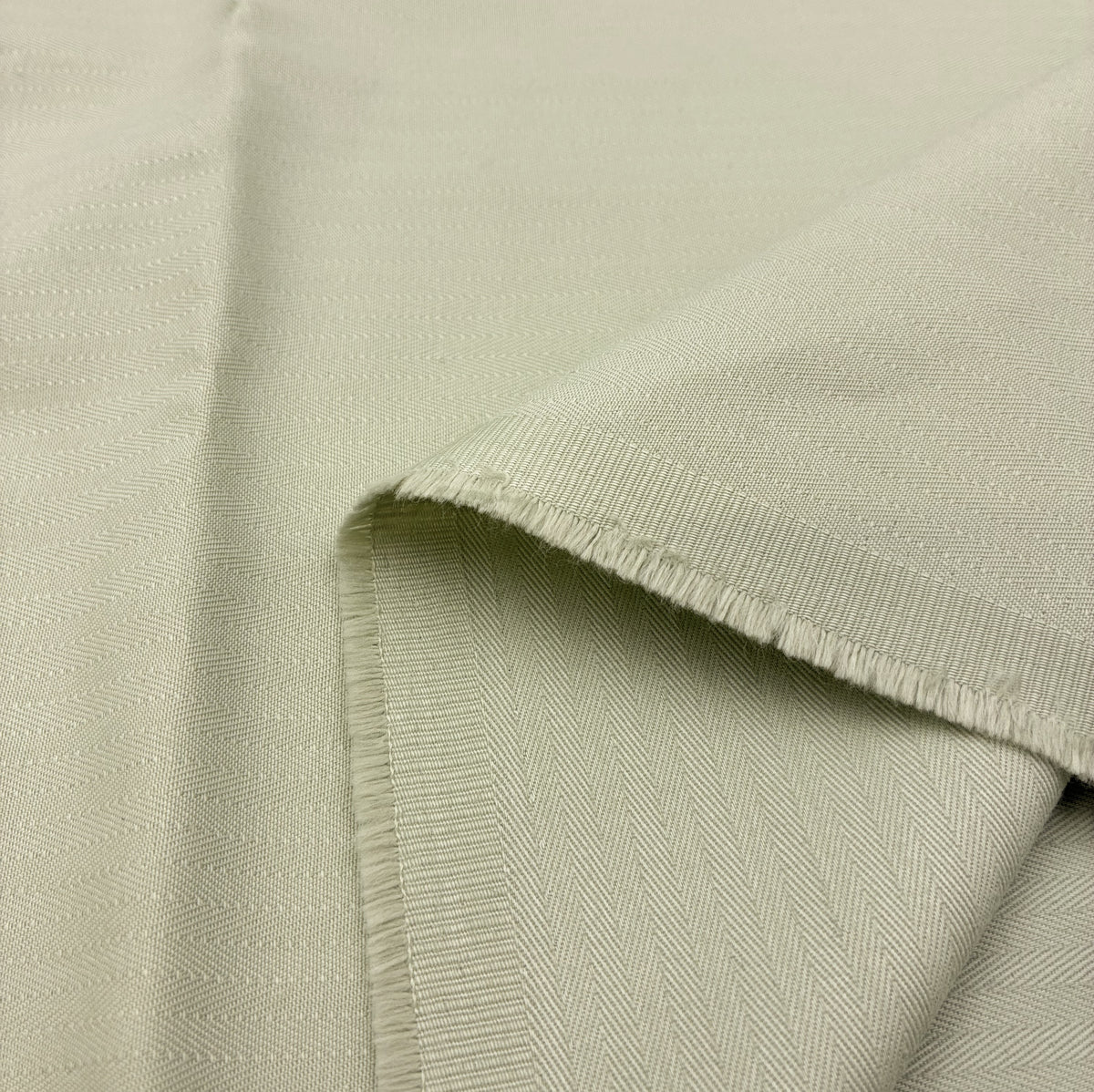 Cotton Blend Twill Suiting - Pistachio Herringbone (WTW0094)