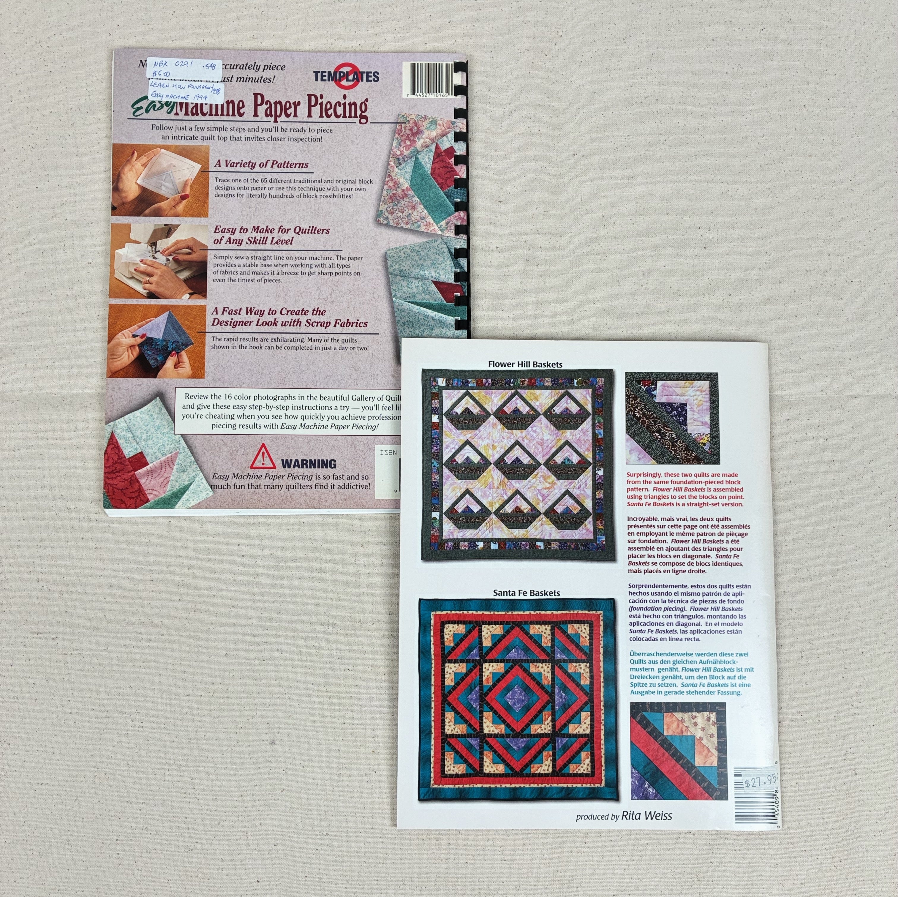 2 Sewing Books - Quilting (NBK0291)
