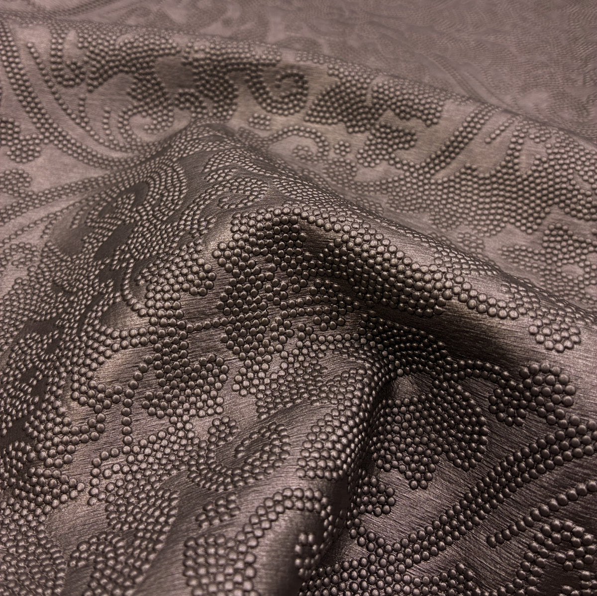 Embossed Vinyl - Mauve-Grey Baroque (SVL0098)