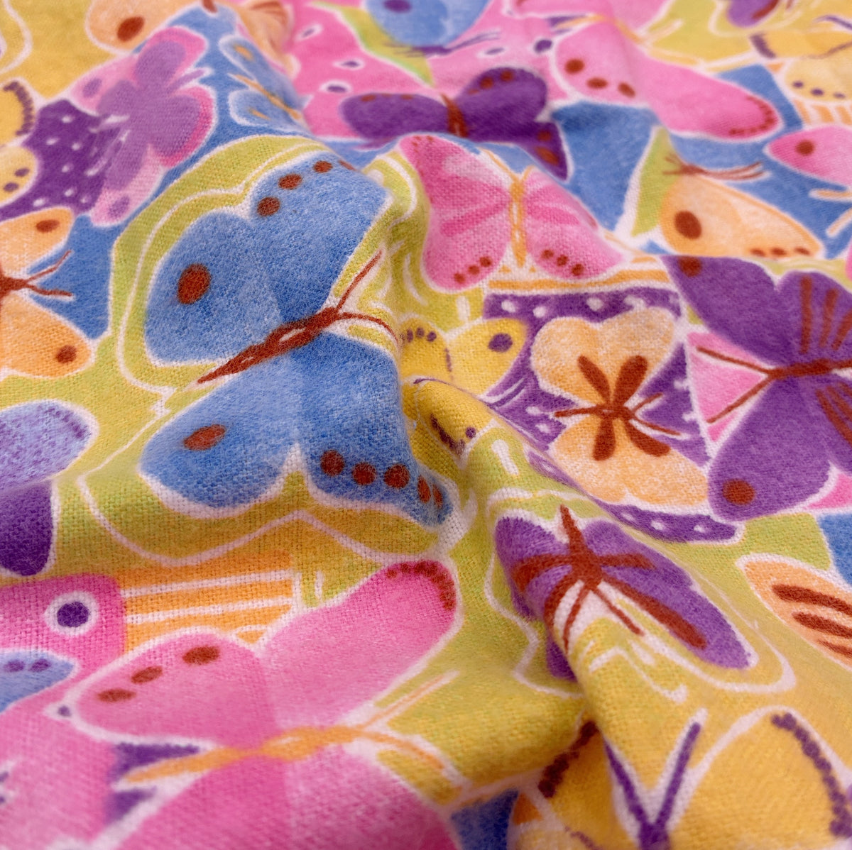 Cotton Flannelette - Retro Butterflies (WFL0455)