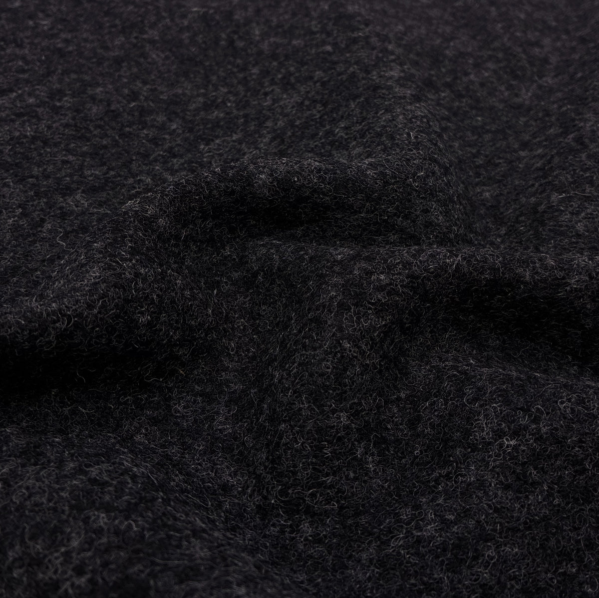 Brushed Wool Sweater Knit - Black Sheep (KSW0540)