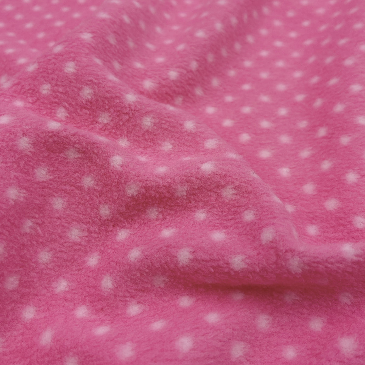 Fleece - Baby Pink Polka Dot (KFC0412)
