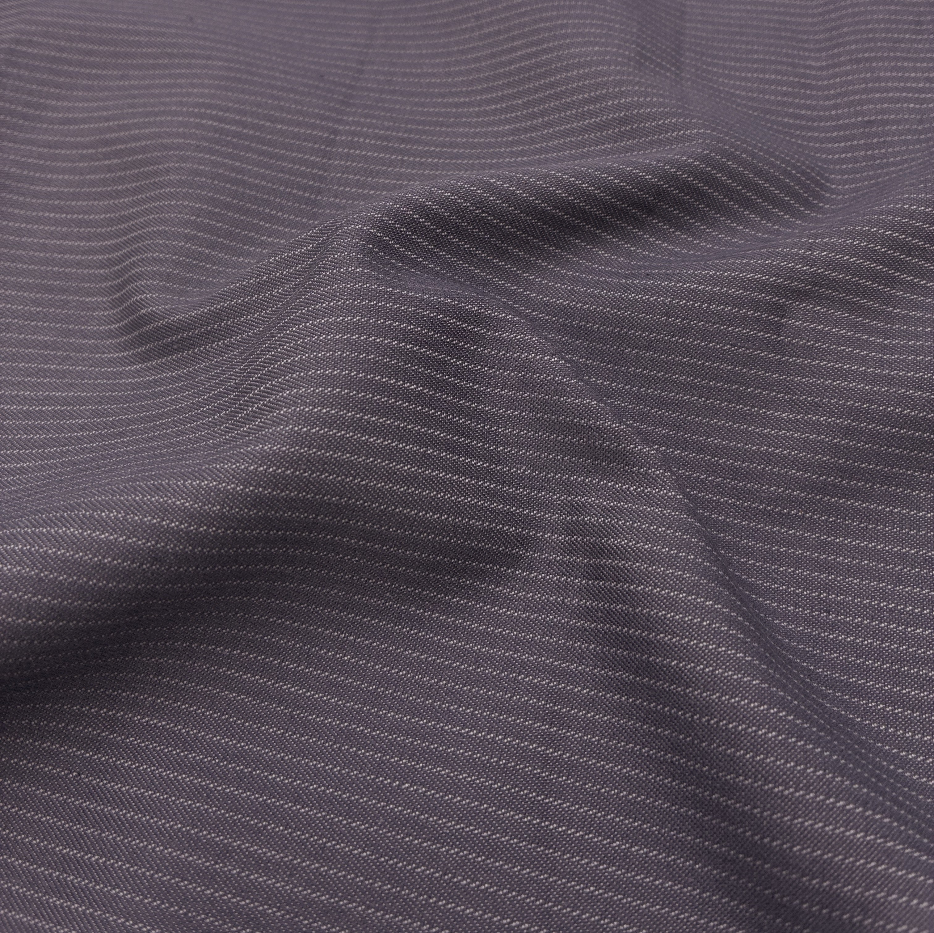 Pin Stripe Twill Shirting - Harbour Haze (WTW0057)