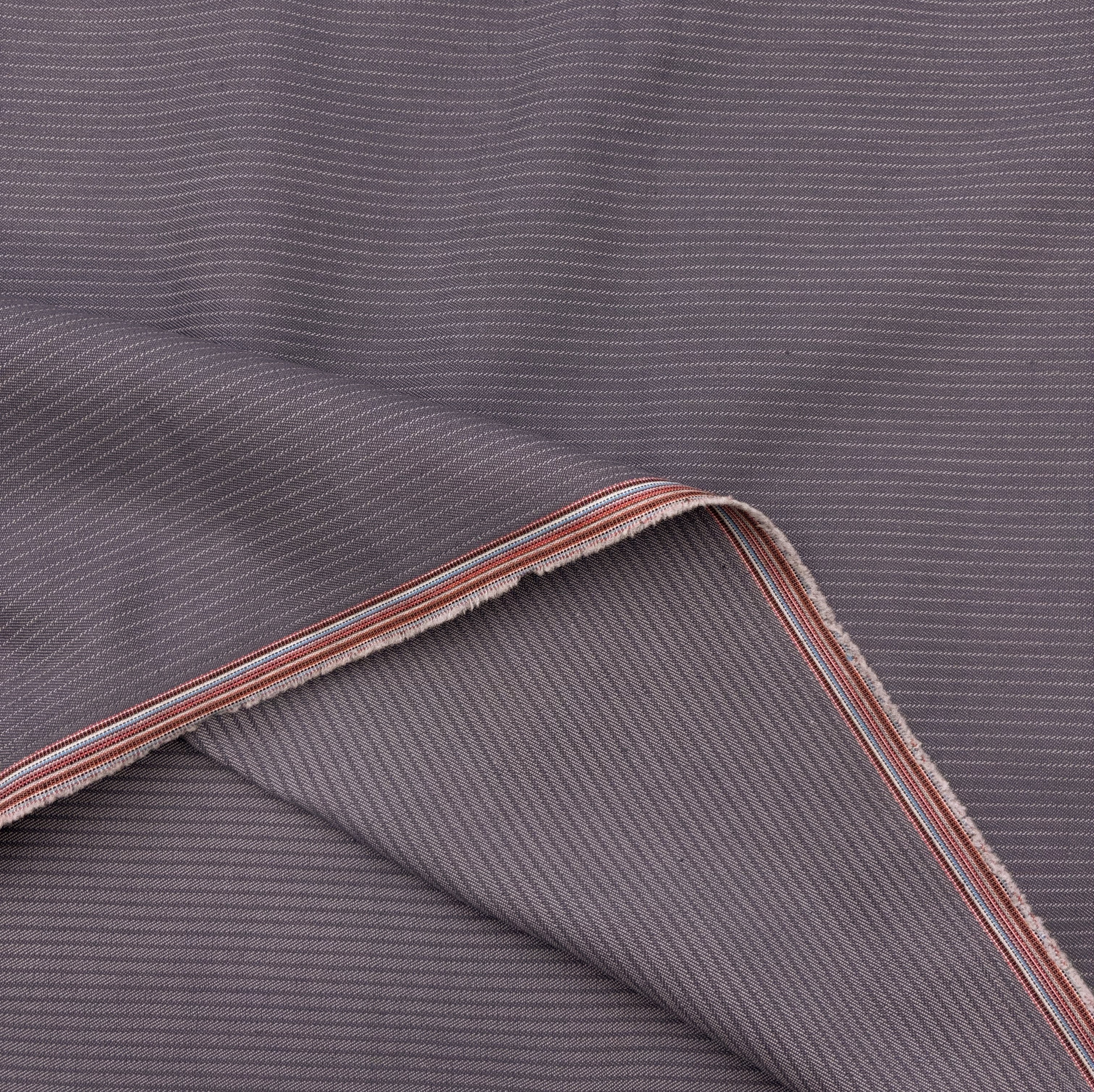 Pin Stripe Twill Shirting - Harbour Haze (WTW0057)