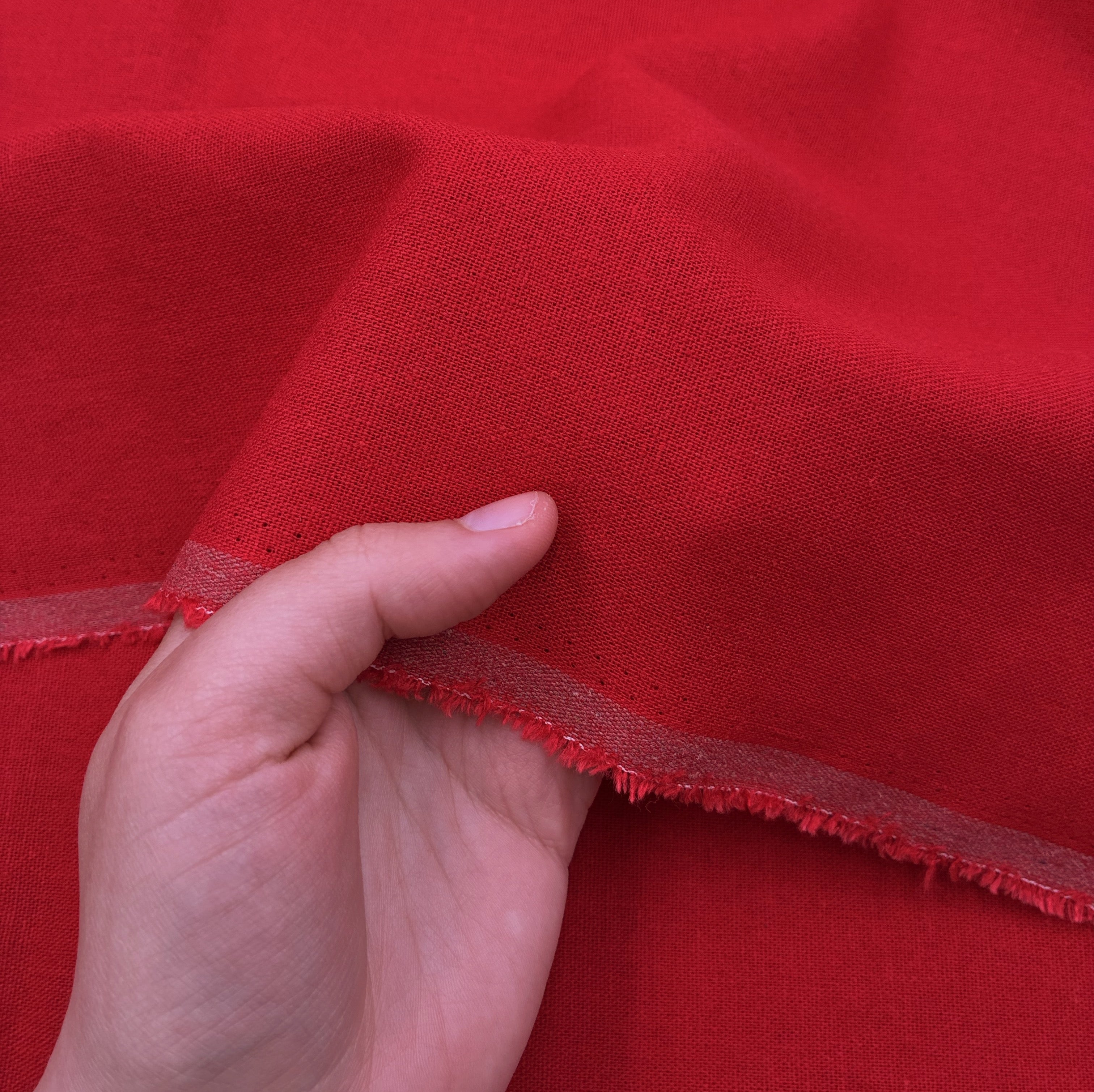 Rayon Linen Suiting - Vintage Vermillion (WSW0744)