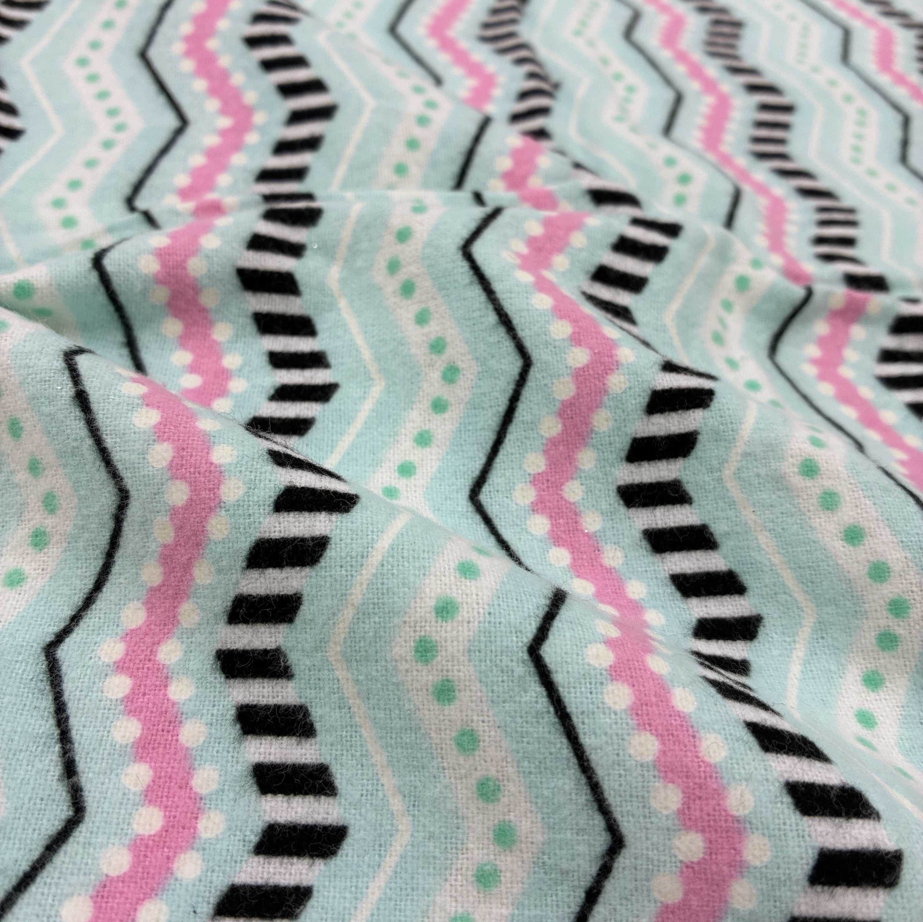 Cotton Flannelette - Sweet Chevron (WFL0410)