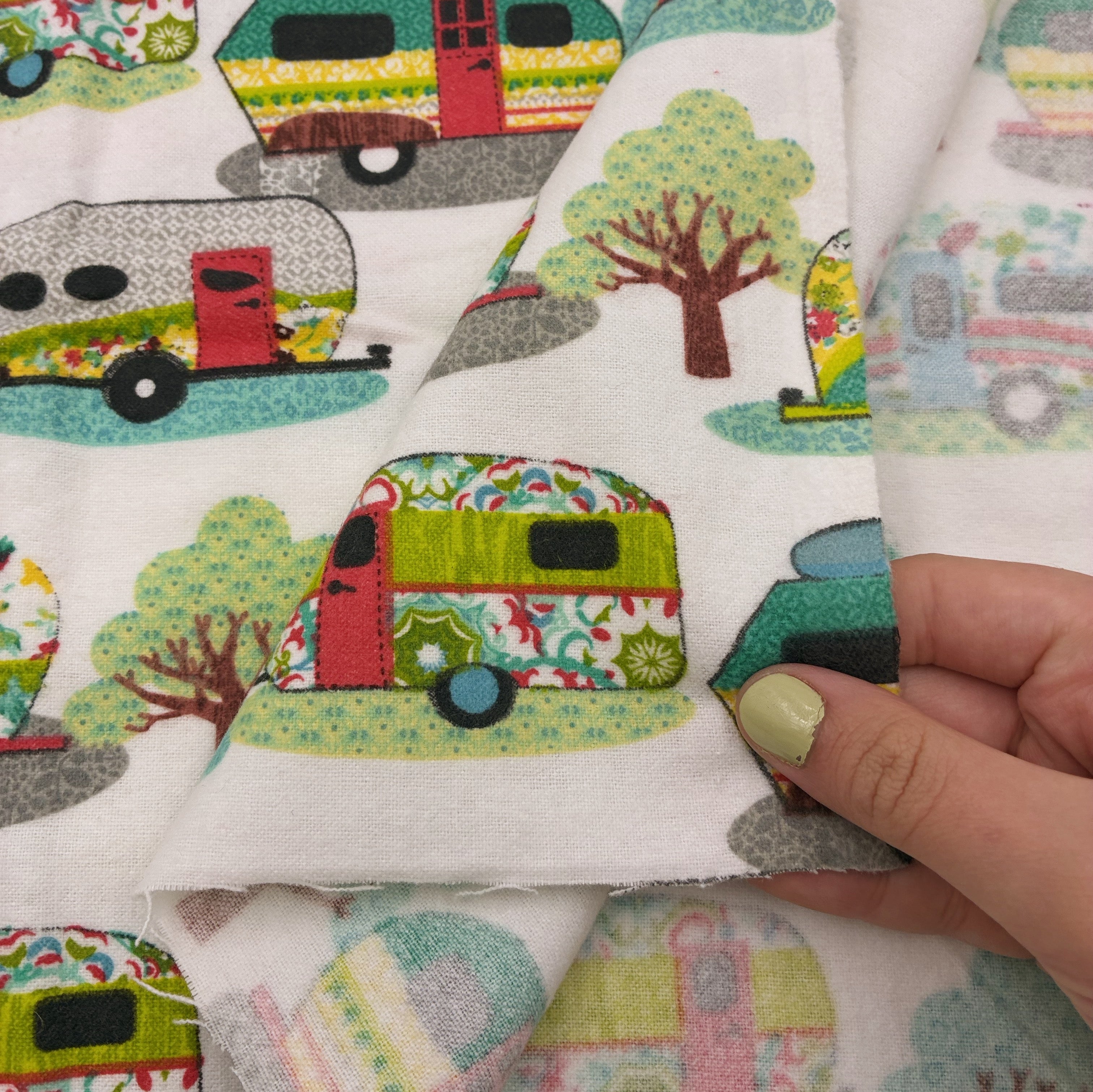 Cotton Flannelette - Going Camping (WFL0414)