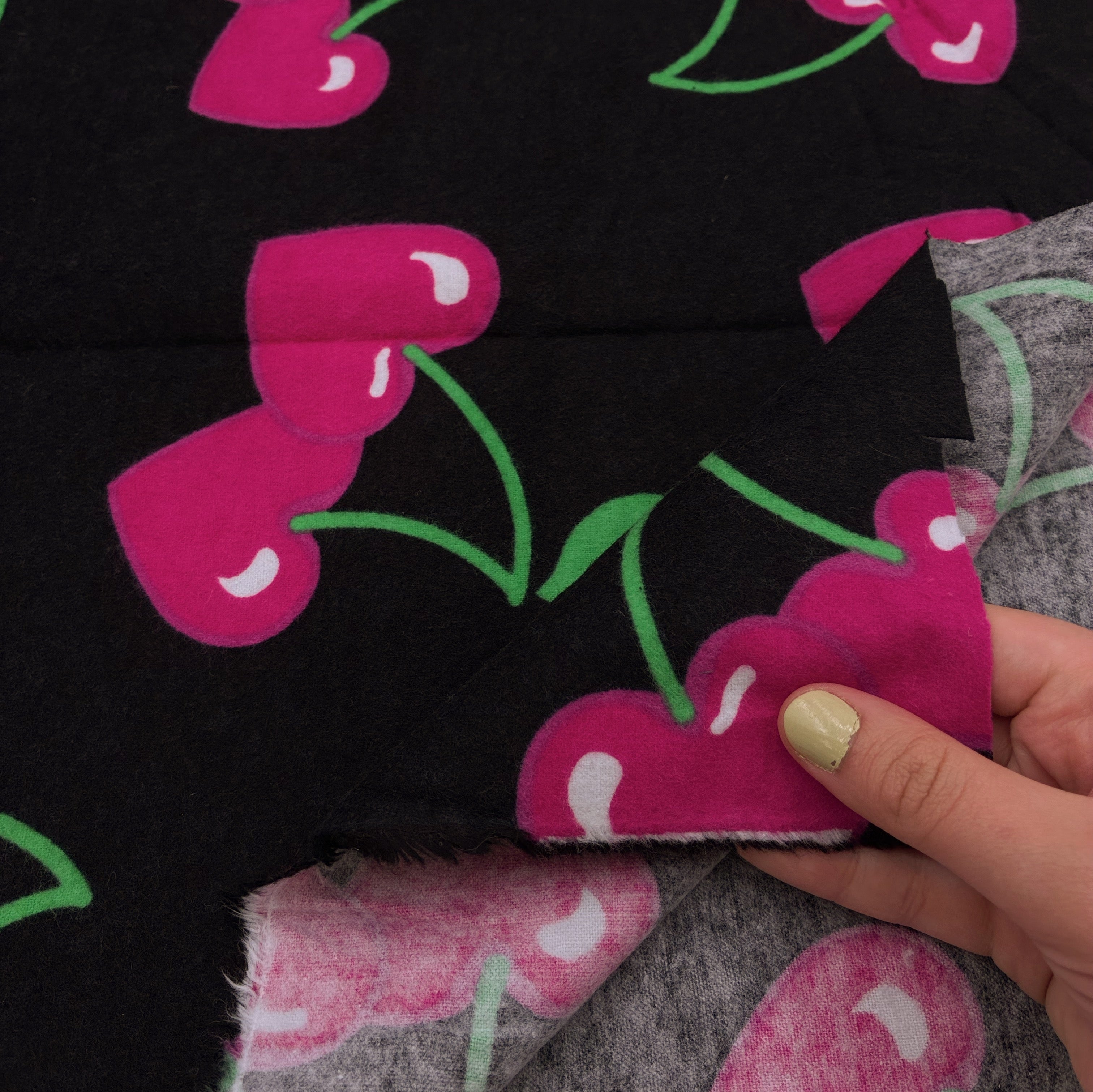 Cotton Flannelette - Cherry Love (WFL0425)