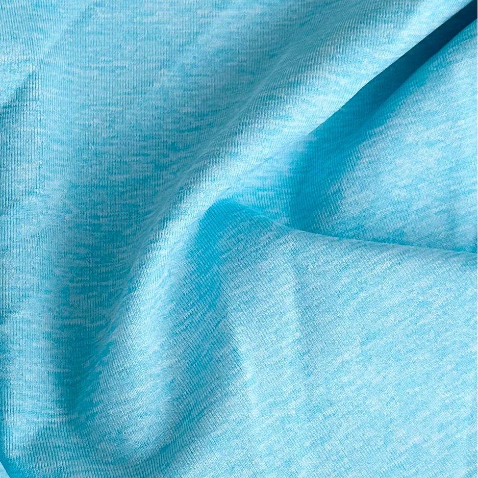 Supplex Jersey, Aqua Wave Melange (KAC0471)