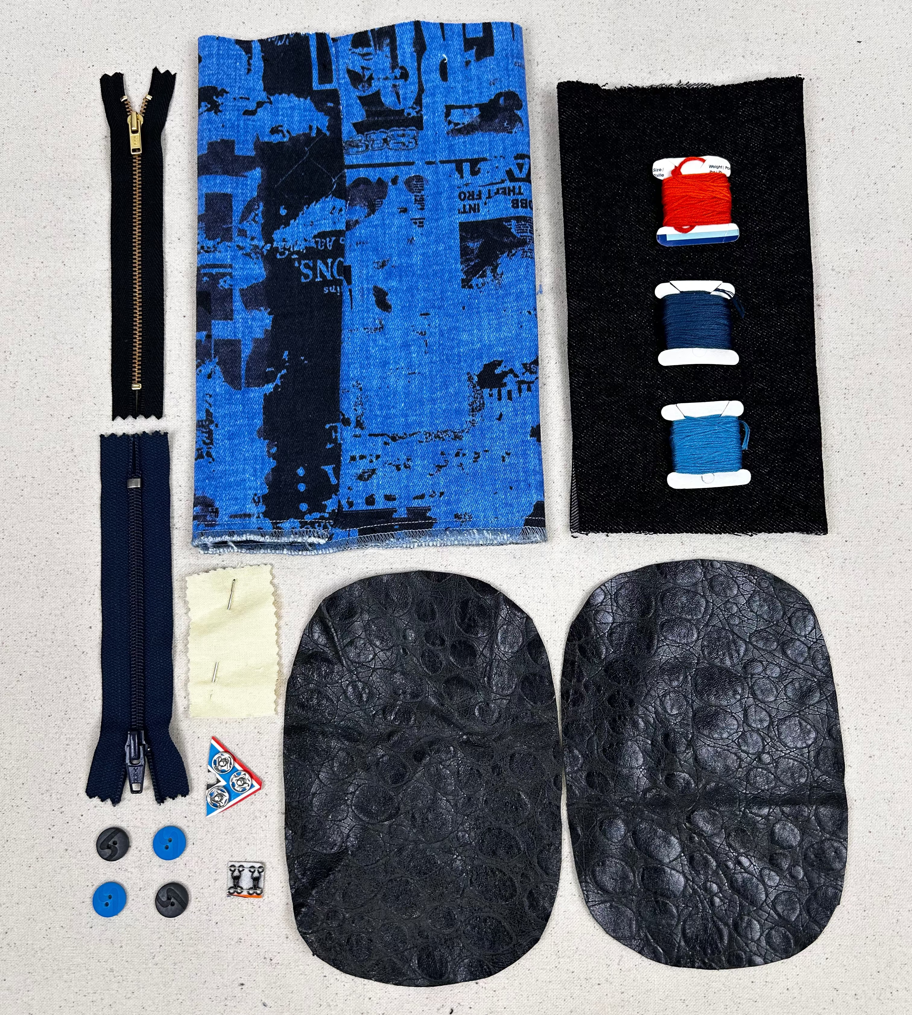 Mending Kit - Buttons, Patches, Zippers, and More (NXX1922)