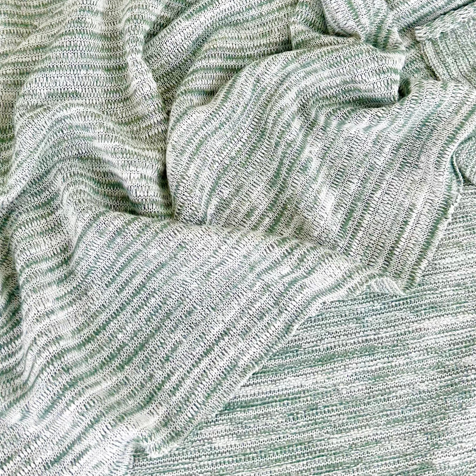 Variegated Viscose Sweater Knit, Cactus (KSW0462:463)