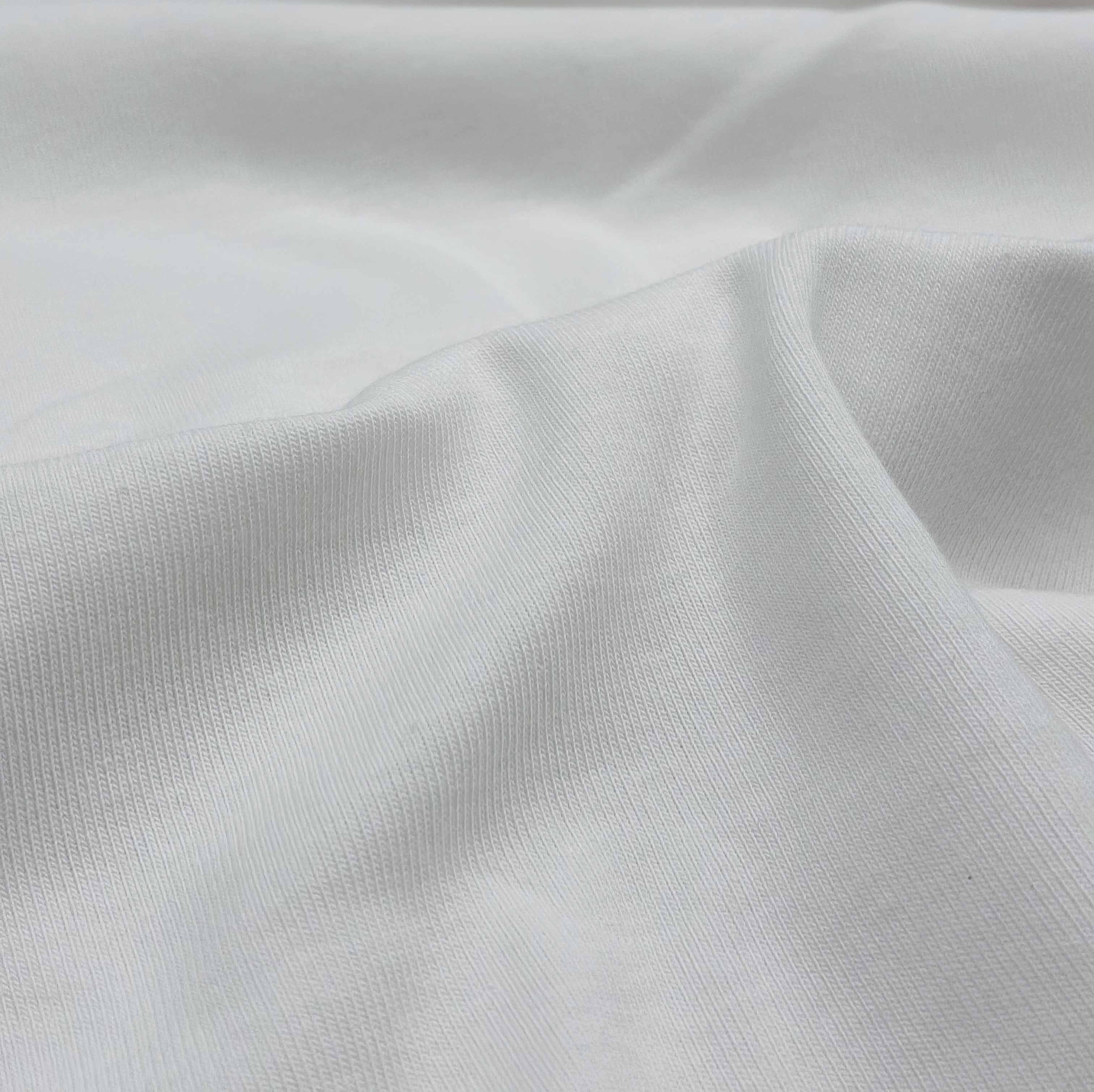 Pima Cotton Baby Rib - White (KRB0540)