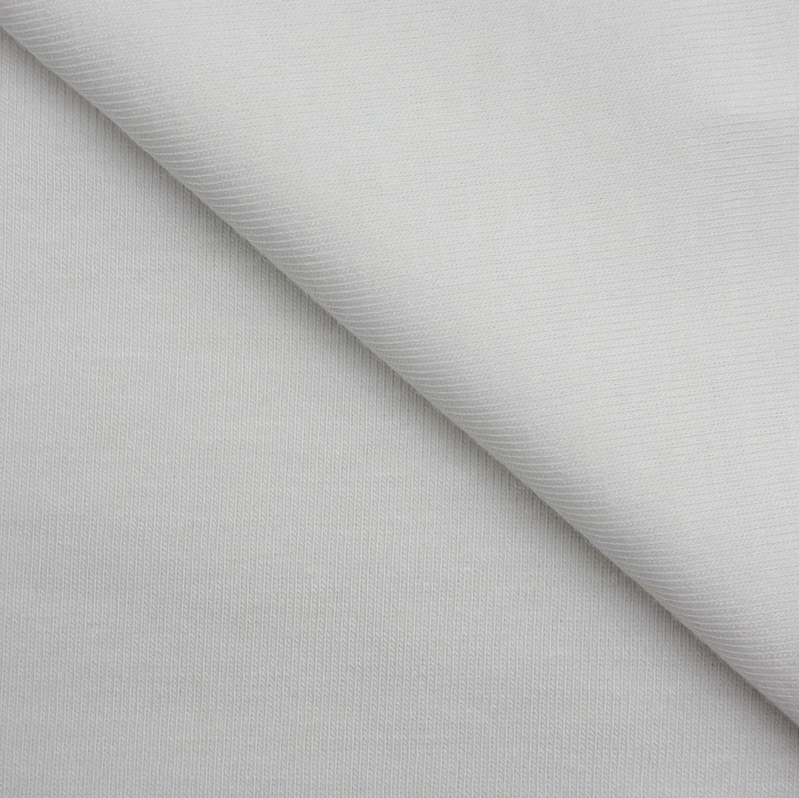 Pima Cotton Baby Rib - White (KRB0540)