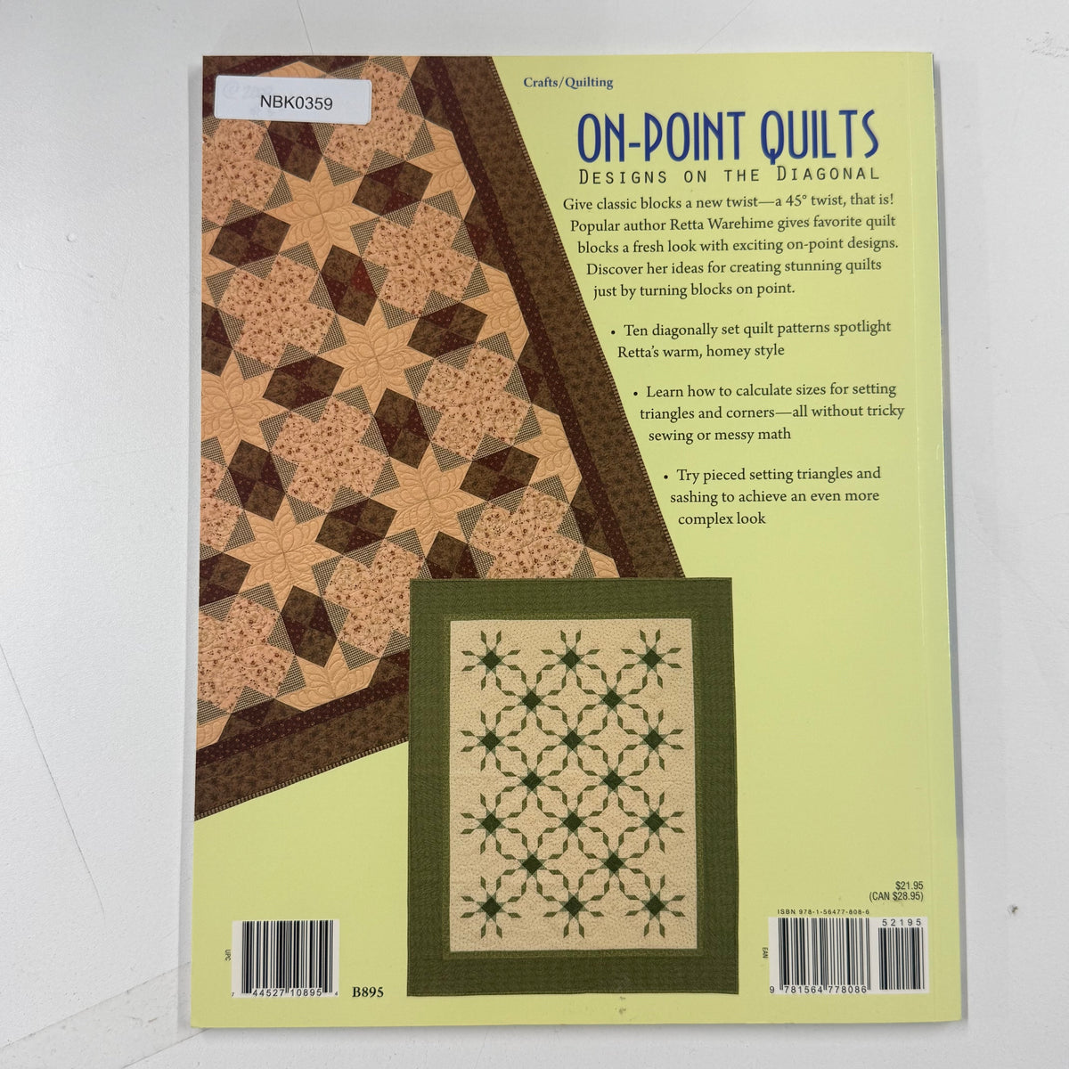 Sewing Book - On-Point Quilts (NBK0359)