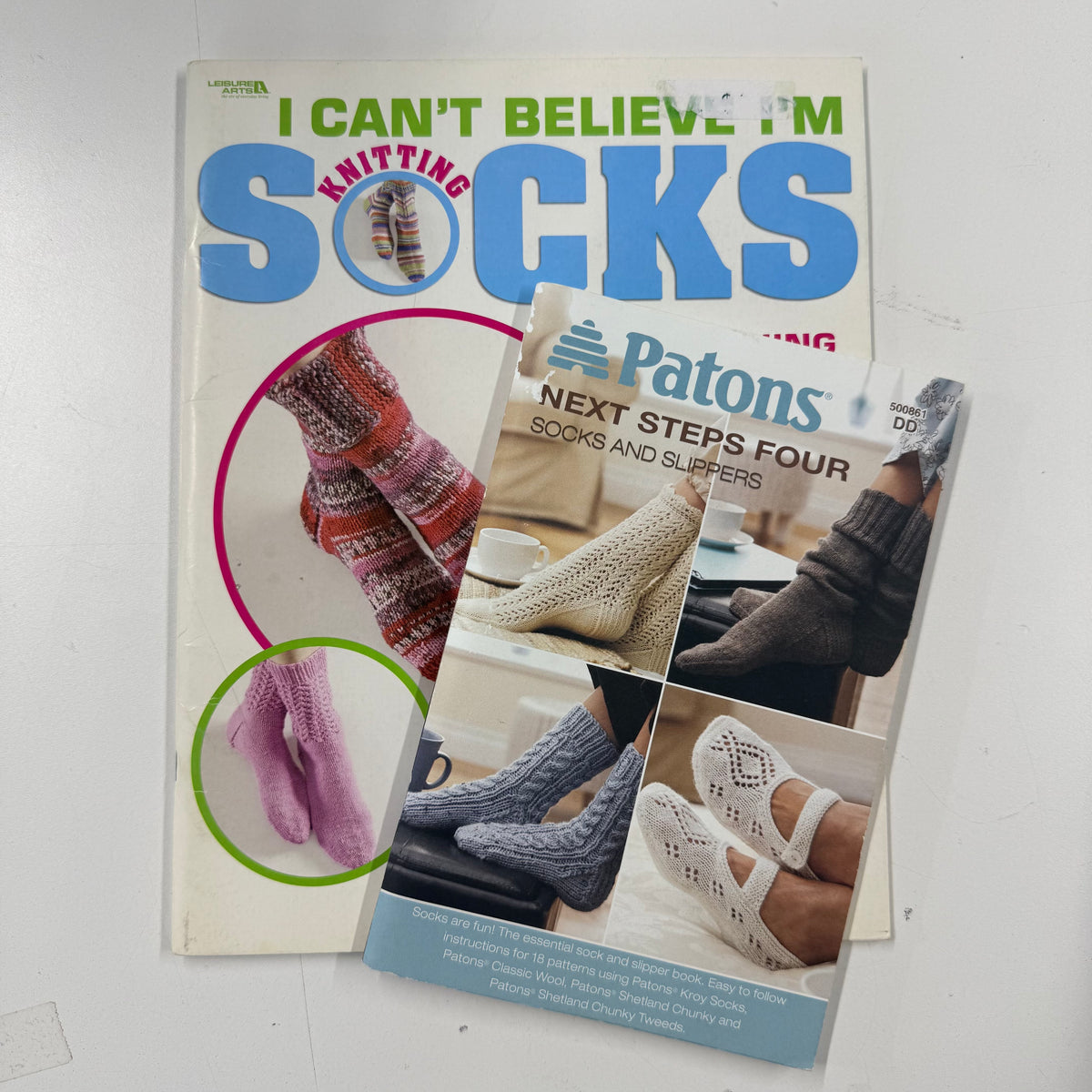 2 Knitting Books - Socks and Slippers (NBK0374)