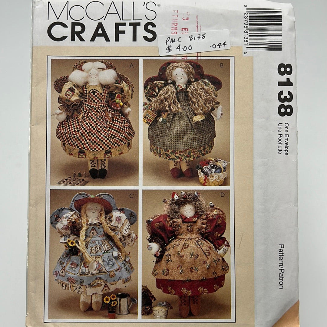 MCCALL'S Pattern One-Size, Angel Dolls (PMC8138)(NPA)