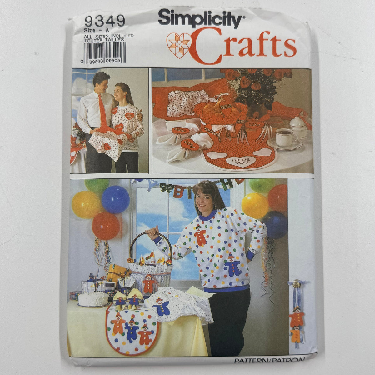 Simplicity Craft Pattern - 9349 Top, Shorts, Tie & Holiday Accessories (NPA0605)