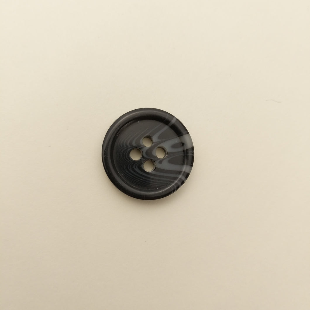 Plastic Buttons, Black and Grey (NBU0045)