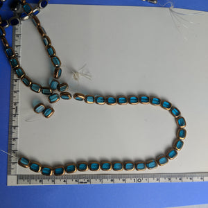 Glass/Metal Beads, Strand, 6 Colours (NBD0083:88)