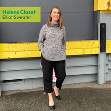 Load image into Gallery viewer, Viscose Variegated Sweater Knit, Black & White (KSW0334:336)