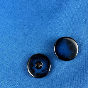 Plastic Buttons, Black & Blue/ Green (NBU0064:65)