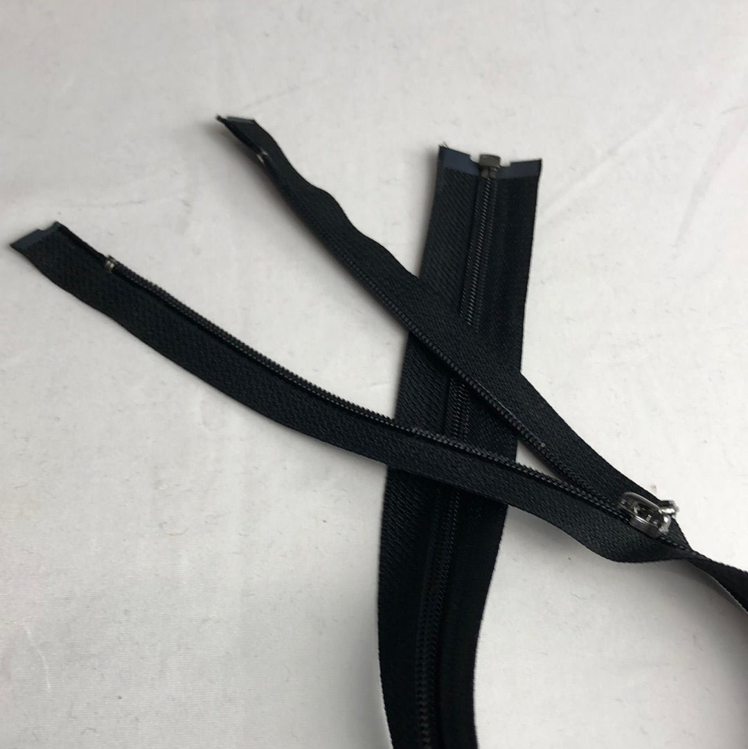 Separating Nylon Zipper, Black (52cm-86.5cm) (NZP0054:60)
