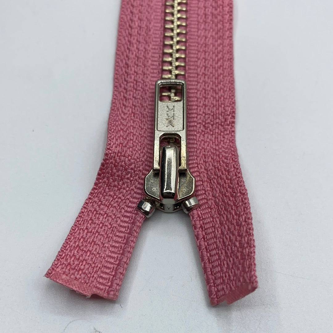 Separating Metal Zipper, Greys, Tan, Pink & Brown (66cm-76cm) (NZP0265:0275)
