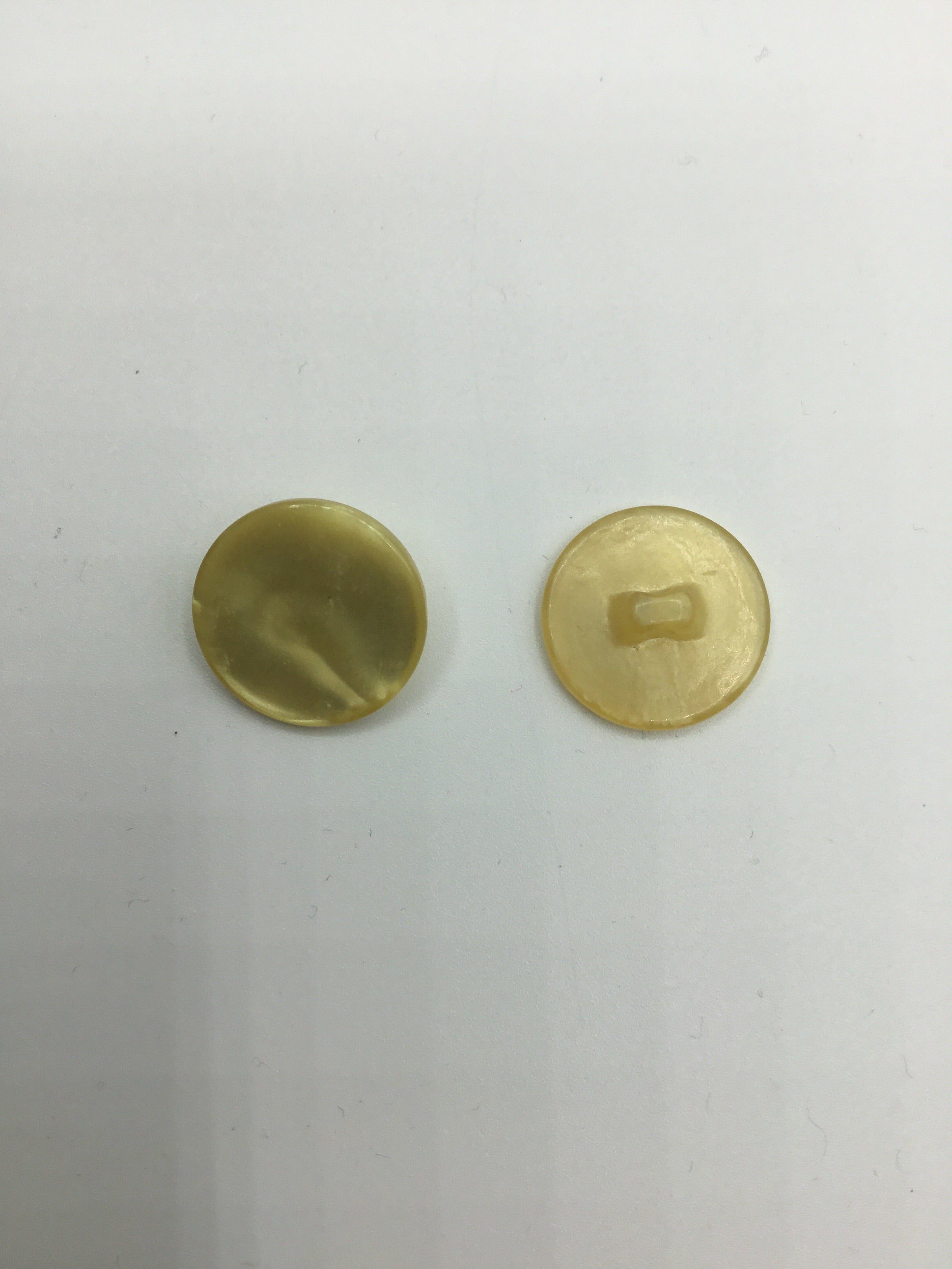 Buttons, Plastic, 1.9cm, Pale Gold (NBU0426)