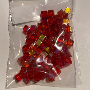 Vitrail Glass Beads, 6 colours (NBD0516:521)