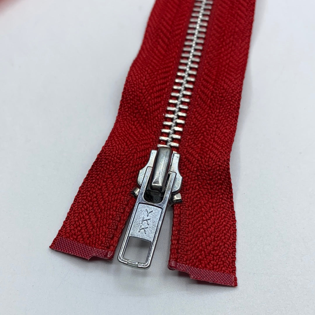 Separating Metal Zipper, 10 Various Colours (62cm-72cm) (NZP0276:0303)