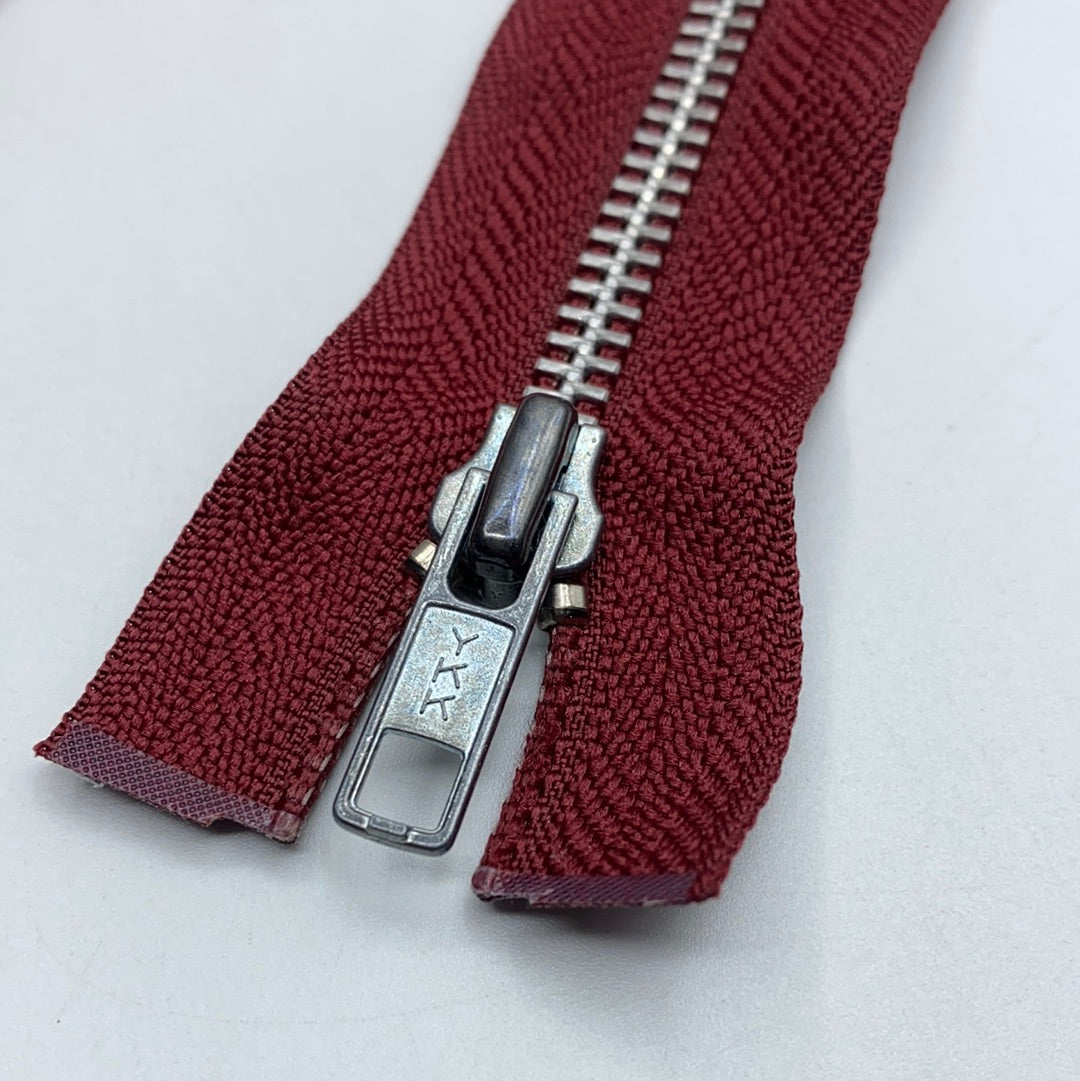 Separating Metal Zipper, 10 Various Colours (62cm-72cm) (NZP0276:0303)