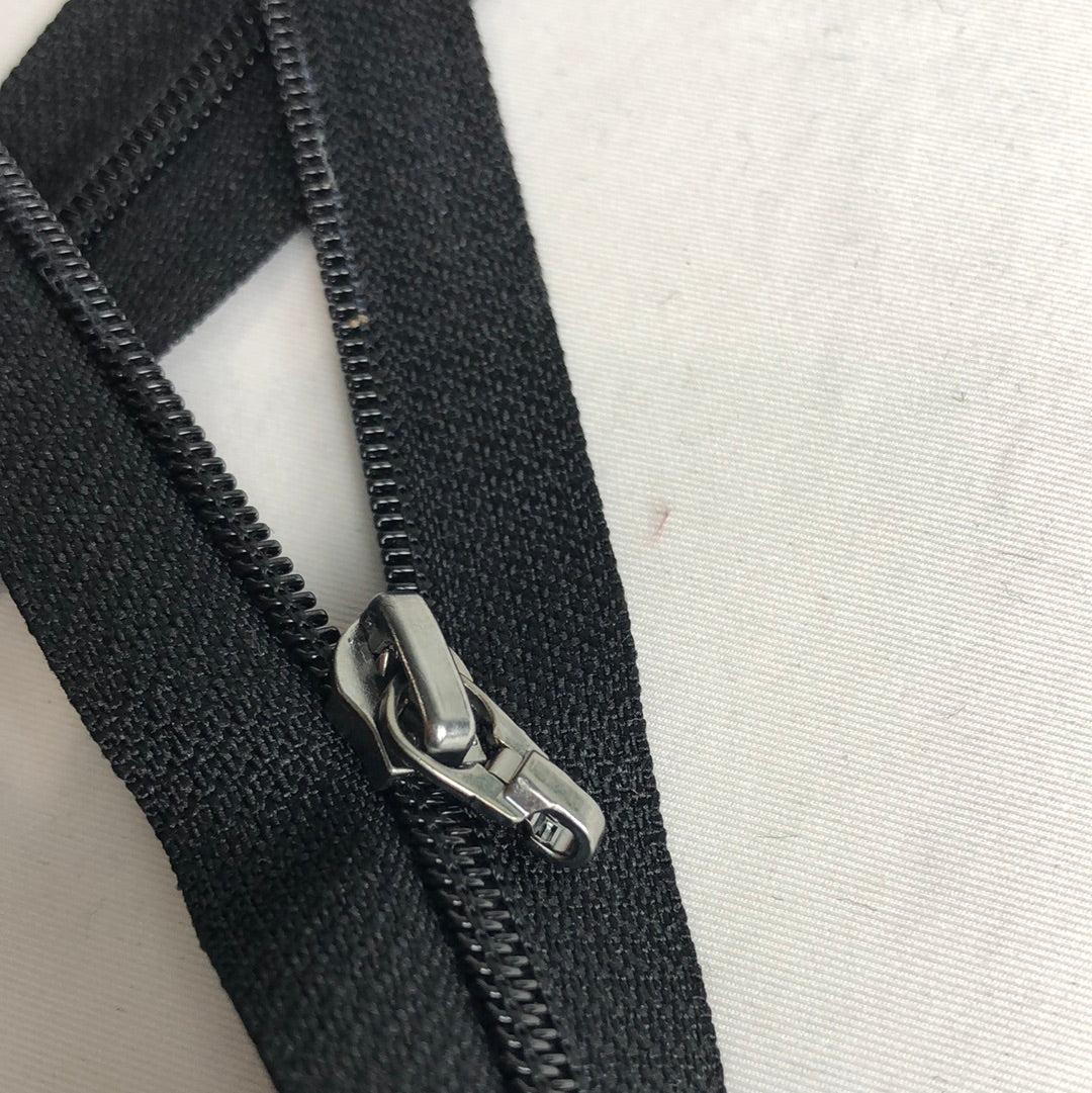 Separating Nylon Zipper, Black (52cm-86.5cm) (NZP0054:60)