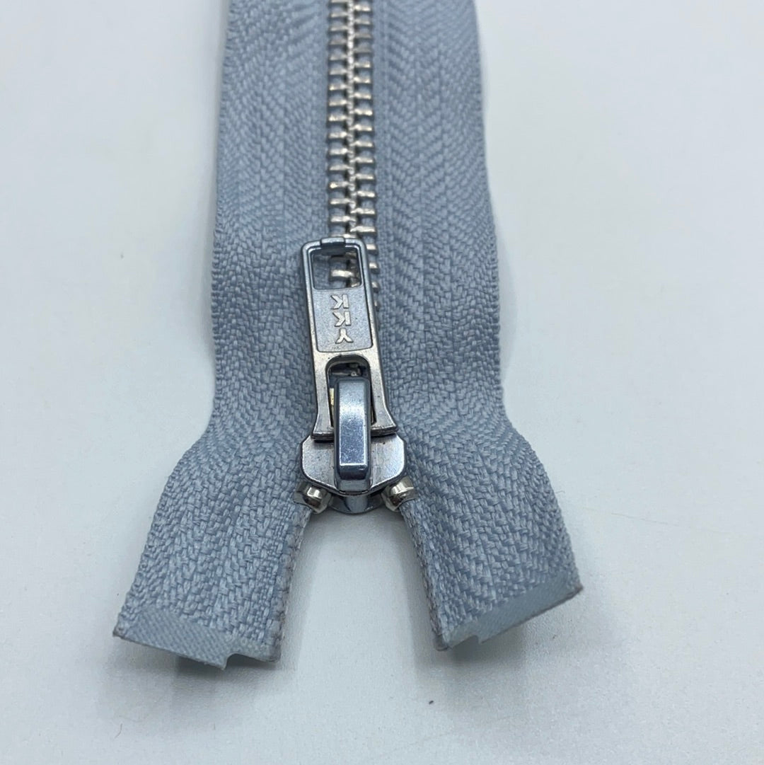 Separating Metal Zipper, Various Greys (48cm-72cm) (NZP0214:0240)