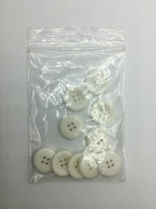 Buttons, Plastic, 1.9cm , Off-White (NBU0425)