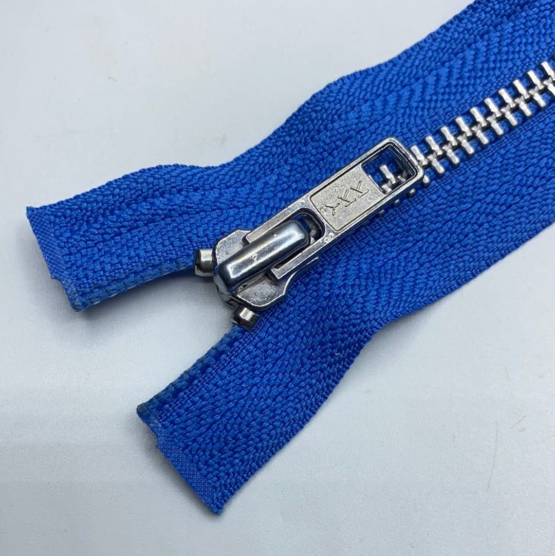 Separating Metal Zipper, Various Blues (48cm-70cm) (NZP0241:0264)
