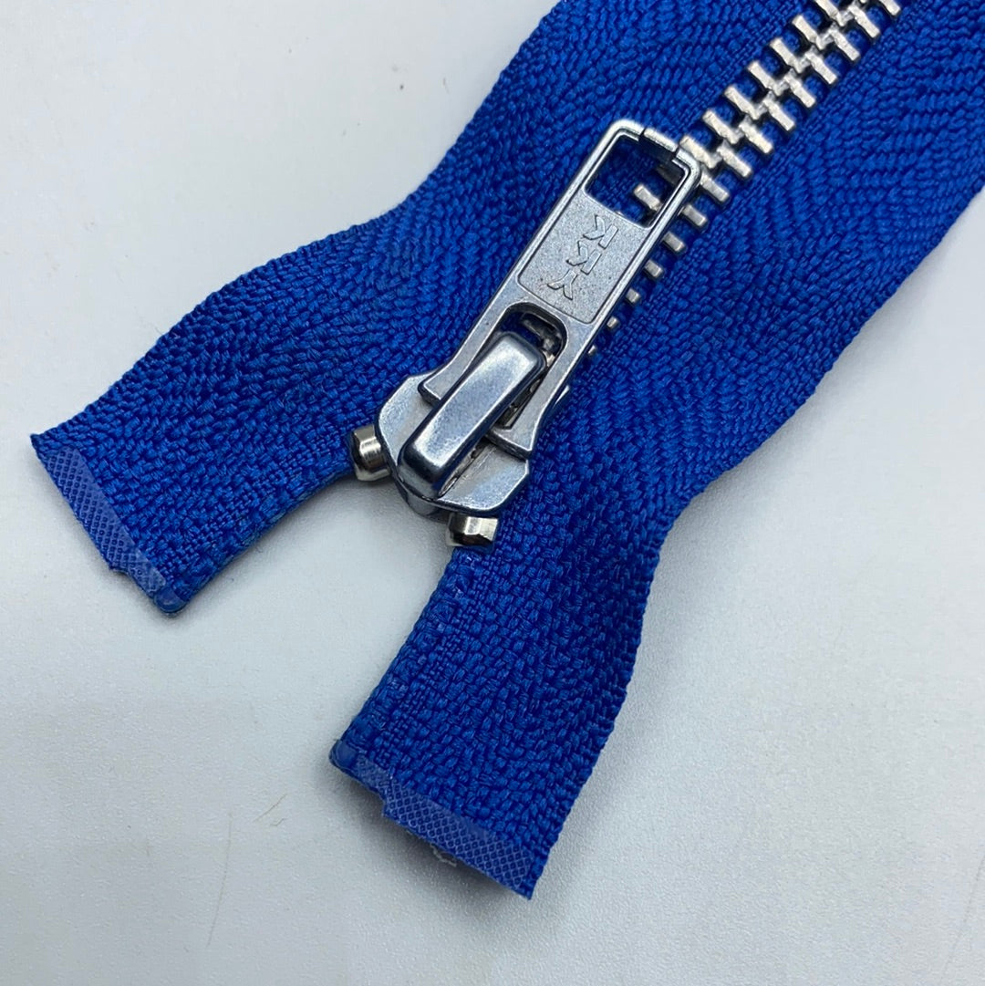 Separating Metal Zipper, Various Blues (48cm-70cm) (NZP0241:0264)