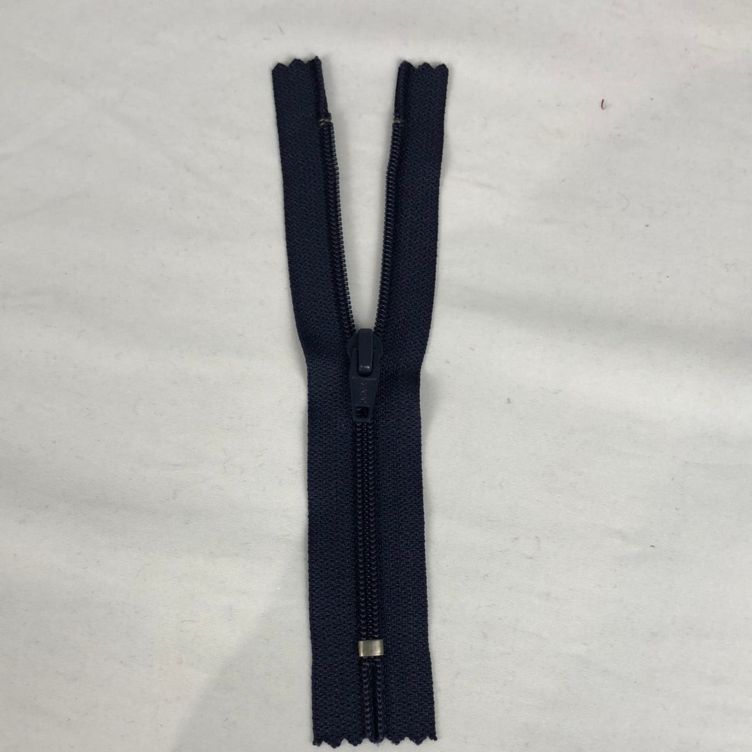 Closed Nylon Zipper, Navy (16.5cm/6.5") (NZP0077)