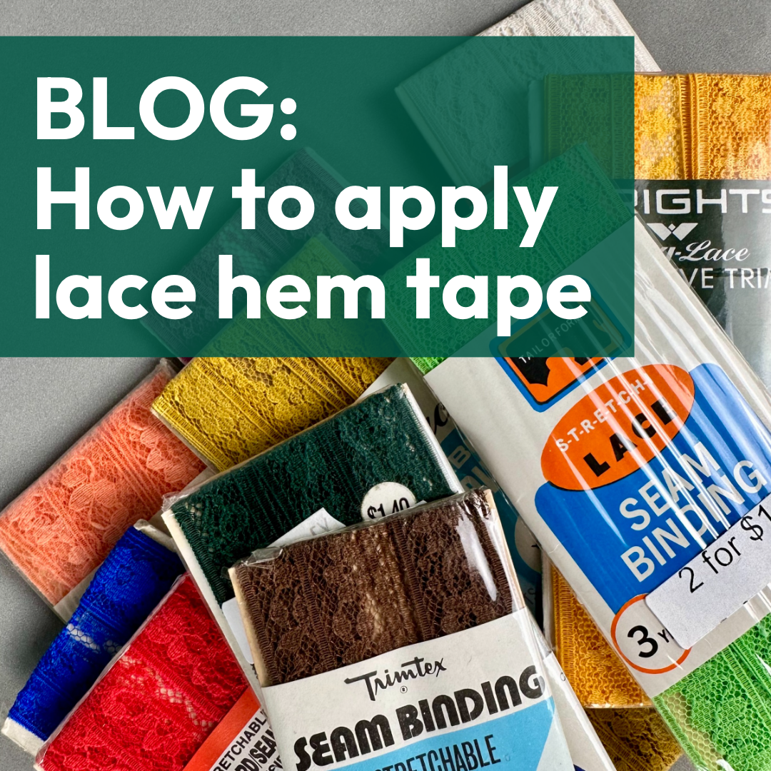 How to apply lace hem tape