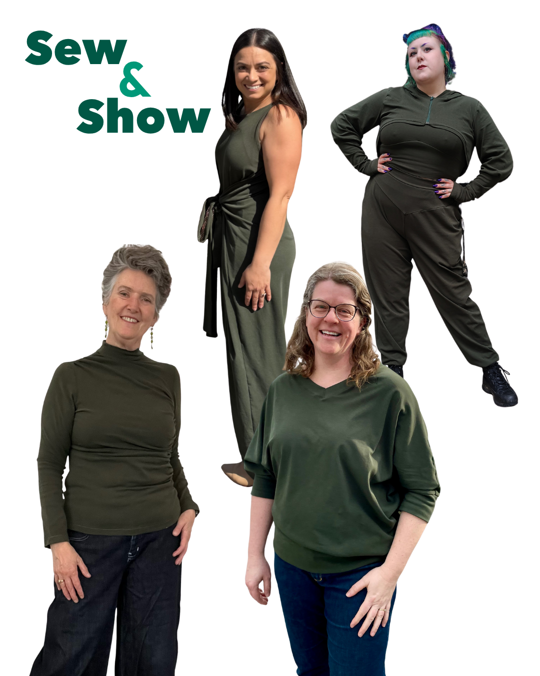 Sew & Show #2 of 2026: Forest Green Cotton Baby Rib