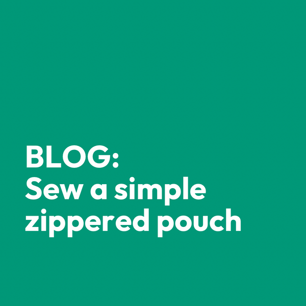 Sew a simple zippered pouch