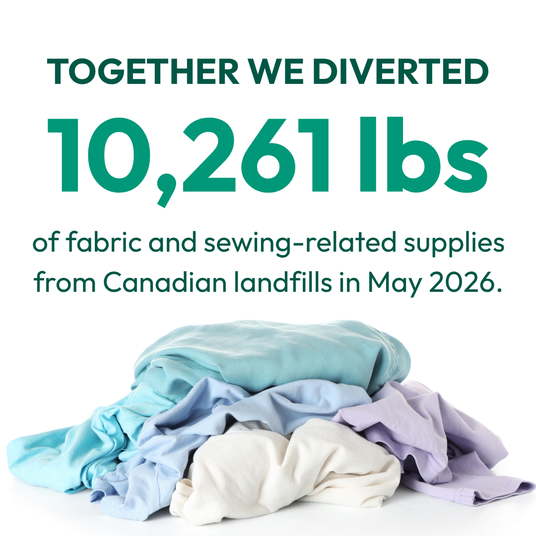 5 Tons of Fabrics Saved from Landfill in May