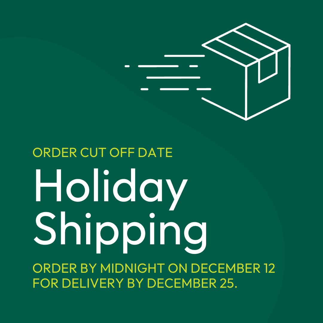 Holiday Shipping Dates 2022
