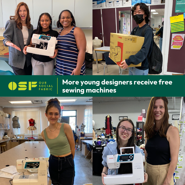 More young designers receive free sewing machines