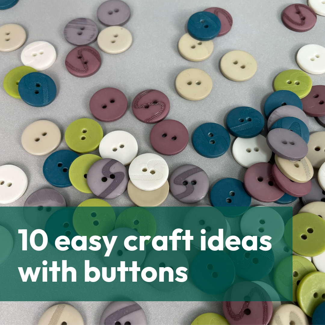 10 easy craft ideas with buttons